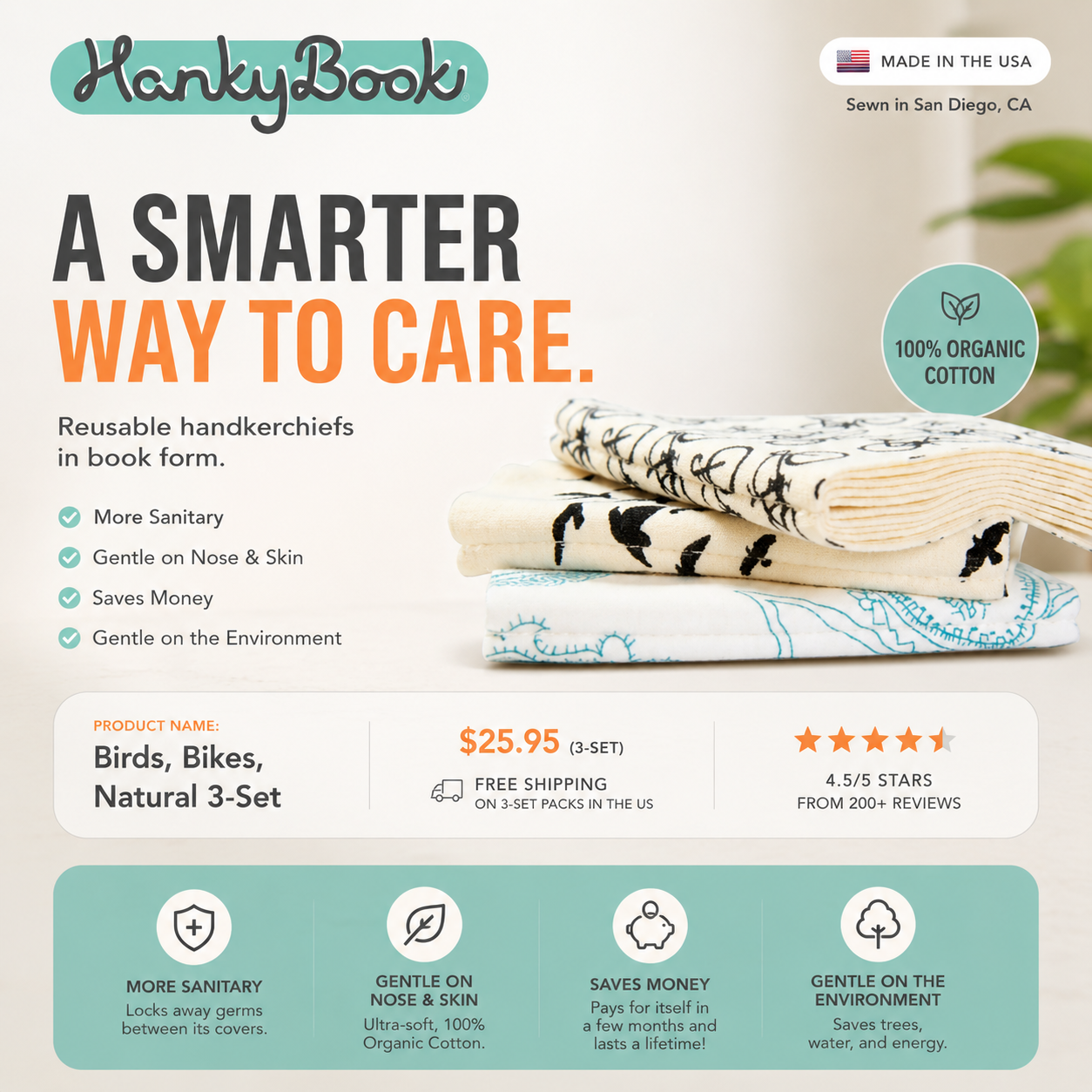 HankyBook eco-friendly product